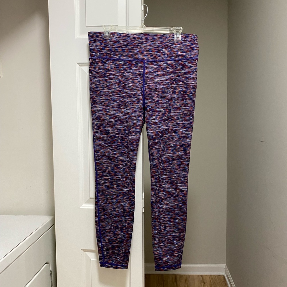 Multicolored Leggings Red and Blue